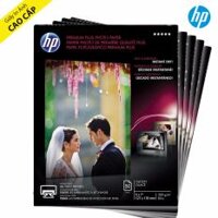 Bộ 5 Xấp Giấy In Ảnh HP Premium Plus Glossy 13 x 18cm 300g 50 Tờ x 5 - Hàng Nhập Khẩu