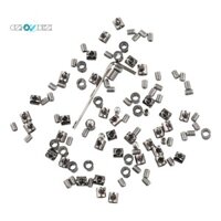 Bộ 50 3 Mm Dây Kẹp Cho Cáp Dây Kẹp Có Thể Điều Chỉnh Vít Đồng Kim Loại Cố Định Sling Phụ Kiện