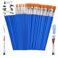 Bộ 50 Bàn Chải Sơn Số Lượng Lớn Nhỏ, Bàn Chải Sơn Cho Trẻ Em Bộ Bàn Chải Sơn Tinh Tế Chi Tiết Bàn Chải Sơn Cho Mẫu Vải Mặt