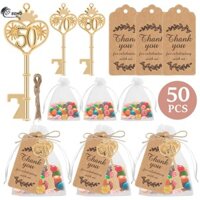 Bộ 50 Chìa Khóa Dụng Cụ Mở Chai Chìa Khóa Thẩm Mỹ Vintage Với 50 Thẻ 50 Túi Cát Và 50 Dây Gai Dầu Trang Trí Chìa Khóa Dụng Cụ Mở Chai Ủng Hộ SHOPSBC1488