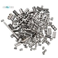 Bộ 50 Dây Kẹp Cho 3 Mm Cáp Dây Kẹp Có Thể Điều Chỉnh Vít Đồng Kim Loại Cố Định Sling Phụ Kiện