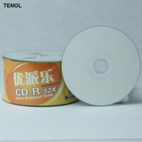 Bộ 50 Đĩa Nhỏ Gọn Có Thể Ghi Được Trống Trắng In CD-R Đĩa 700 MB 80 Phút 16x Và Nhạc