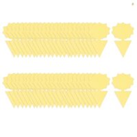 Bộ 50 Dính Bẫy Lỗi Bẫy Kép Dính Bay Côn Trùng Bẫy Trong Nhà Ngoài Trời Nhà Cây Giấy Bay Cho Trái Cây Ruồi Nấm Gnat Thrip