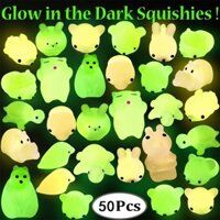 Bộ 50 đồ chơi Squishy Mochi phát sáng giúp giảm căng thẳng-freeship  shop bansigudetama