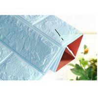 BỘ 50 giấy, Xốp Dán Tường 3D Cách Âm Cách Nhiệt - xanh ngọc