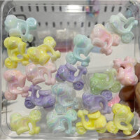 Bộ 50 Hạt Nhựa acrylic 20 * 25mm Tự Làm Trang Sức