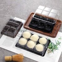 BỘ 50 HỘP BÁNH NHỰA TRÒN 6 NGĂN FG332