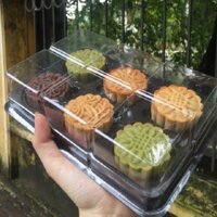 BỘ 50 HỘP BÁNH NHỰA TRÒN 6 NGĂN FG335 - MỖI NGĂN 4.2 CM, CAO 3.5CM