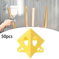 Bộ 50 Kim Tự Tháp Chân Đế Tam Giác Sơn Dụng Cụ Sơn Cho Miếng Lót Chân Màu Vàng