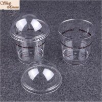 Bộ 50 ly nhựa nắp cầu Tiramisu chữ lesbon đẹp mắt, an toàn tiện dụng