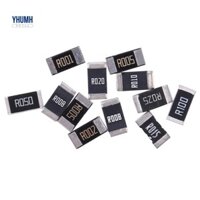 Bộ 50 Mẫu Điện Trở Hợp Kim 2512 SMD, 10 LoạiX5 Chiếc = 50 Chiếc R001 R002 R005 R008 R010 R015 R020 R025 R050 R100