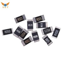 Bộ 50 Mẫu Điện Trở Hợp Kim 2512 SMD, 10 LoạiX5 Chiếc = 50 Chiếc R001 R002 R005 R008 R010 R015 R020 R025 R050 R100