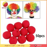Bộ 50 Mũi Chú Hề Đỏ Nhẹ 5cm Trang Phục Phụ Kiện Đạo Cụ Chụp Ảnh Cho