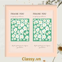 Bộ 50 Nhãn dán hộp Sticker Classy giấy C bóng họa tiết vintage các loại hoa dùng để trang trí, niêm phong Q1013 - Q1013-NO1