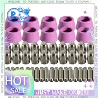 Bộ 50 Plasma Cắt Đèn Pin Vật Tư Tiêu Thụ Điện Cực Đầu Phun Ly Bộ Dành Cho AG-60 SG-55 WSD-60 Fit CUT-60 LGK-60 Plasma Cutter