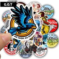 Bộ 50 Sticker dán Macbook, Vali, Mũ bảo hiểm, Điện thoại, Laptop chủ đề Games of Thrones GOT