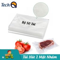 Bộ 50 túi hút chân không một mặt nhám đầy đủ kích thước, dùng cho máy hút chân không