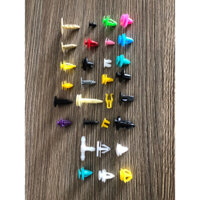 bộ 500 chốt nở nhựa thập cẩm cho xe ô tô