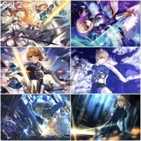 Bộ 6 Áp phích - Poster Anime Fate - Cuộc Chiến Giành Chén Thánh bóc dán - A3,A4,A5 - Set 2,Khổ A5 có cán