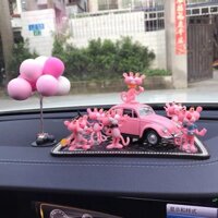 Bộ 6 Báo Hồng Nhí Vui Vẻ Dễ Thương Trang trí taplo ô tô , trưng bày-Phụ Kiện Trang Trí Hơi Xe Hơi, Bàn Làm Việc ,Laptop