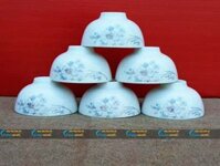 Bộ 6 bát cơm Minh Châu hoa ghi