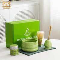 Bộ 6 Bát Truyền Thống Nhật Bản Máy Đánh Bánh Matcha Với Thìa Trà Thìa Thìa Đánh Và Đánh Bát Để Làm Món Quà Tốt Nhất