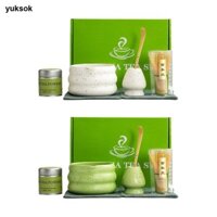 Bộ 6 Bát Truyền Thống Nhật Bản Máy Đánh Bánh Matcha Với Thìa Trà Thìa Thìa Đánh Và Đánh Bát Để Làm Món Quà Tốt Nhất