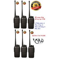 Bộ 6 Bộ đàm Motorola GP650 (Bộ đàm giá rẻ Bổ sung cổng hỗ trợ sạc USB, kèm sạc đế đi kèm)