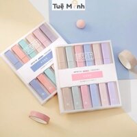 Bộ 6 bút highlight thân vuông màu Pastel, bút đánh dấu HI05