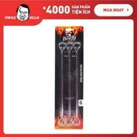 Bộ 6 cái xiên nướng bằng thép Uncle Bills KA0042 26cm (Bạc)