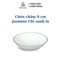 Bộ 6 chén chấm Minh Long 9 cm Jasmine - Chỉ Xanh Lá - Gốm sứ cao cấp Minh Long I