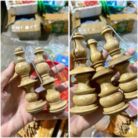 Bộ 6 chiếc Nậm tre già hàng kỹ (MS02) lắp móc lồng chim Chích choè,Hoạ Mi,Vành Khuyên,yến,Hút Mật