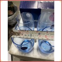 bộ 6 cốc luminarc màu xanh dáng cao.