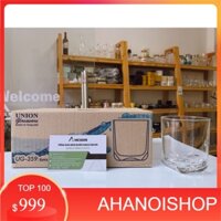 Bộ 6 cốc ly thủy tinh Thai Lan UG359 225ml đế khía lùn giá rẻ siêu chất lượng