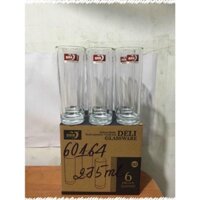 Bộ 6 cốc ống cafe, trà đá -  Cốc thủy tinh cao cấp
