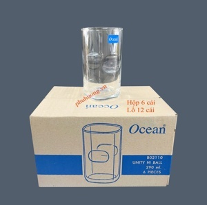 Bộ 6 cốc thủy tinh bấm Lỡ Unity B02110 – 290ml