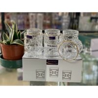 Bộ 6 cốc thủy tinh viền vàng DELISOGA cao cấp BP