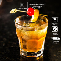 Bộ 6 cốc thủy tinh Việt Tiệp uống nước, trà đá, cà phê - Set 6 cốc thủy tinh dày dặn kiểu dáng cách điệu 150ml - VTC 401