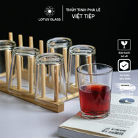 Bộ 6 cốc thủy tinh Việt tiệp uống nước, cà phê, trà đá - Set 6 cốc thủy tinh dày dặn kiểu dáng đơn giản - VTC 09