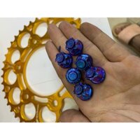 Bộ 6 con tán 8 ly đầu bít, tán đĩa tải , tán đĩa cho Ex 150 Titanium Gr5