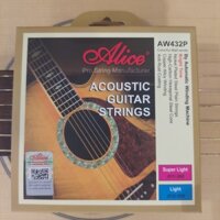 Bộ 6 dây đàn Guitar Acoustic (dây thép) Alice AW432P chính hãng