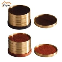 Bộ 6 Đế Lót Ly Bằng Gỗ Đa Năng Có Thể Tái Sử Dụng Cho Phòng Ăn Nhà Bếp Trà