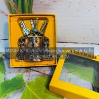 Bộ 6 Dĩa Ăn Trái Cây Hình Thiếu Nữ Áo Dài Làm Quà Lưu Niệm Tặng Khách Du Lịch - 6 Pieces Fork Vietnamese Woman In Ao Dai