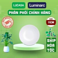 Bộ 6 Đĩa Chấm Thủy Tinh Luminarc Diwali Trắng 11cm - BOL3977 | Phân Phối Chính Hãng