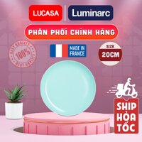 Bộ 6 Đĩa Sâu Thủy Tinh Luminarc Diwali Light Turquoise 20cm - LUDIP2019 | Phân Phối Chính Hãng