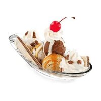 Bộ 6  Đĩa thuyền thủy tinh Ocean kem Delight Banana Split