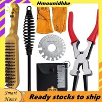 Bộ 6 Dụng Cụ Loại Bỏ Slag Hàn MIG Kìm Hàn Bộ Với Tấm Kim Loại Độ Dày Đồng Hồ Đo Găng Tay Hàn Dây Đo