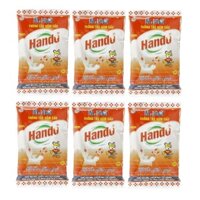 Bô 6 Gói bột thông tắc hầm cầu bể phốt cao cấp loại 215g Hando (Đỏ)