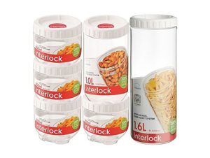Bộ 6 hộp bảo quản Interlock Lock&Lock INL303S010