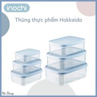 Bộ 6 Hộp Đựng Thực Phẩm Bảo Quản Tủ Lạnh, Lò Vi Sóng HOKKAIDO Inochi (Dạng Chữ Nhật)